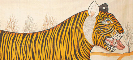 Hand Painted Tiger Tapestries