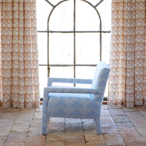 Square Chair in Farzu Light Azure