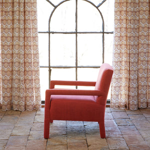 Square Chair in Bijal Coral