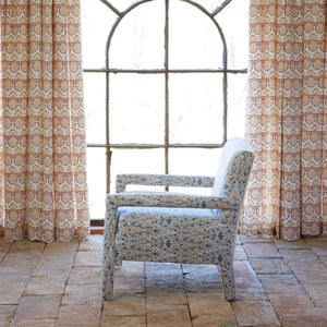 Square Chair in Marmar Marigold and Natesh Sand