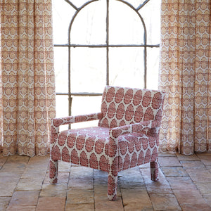 Square Chair in Lanka Berry and Aleppo Berry