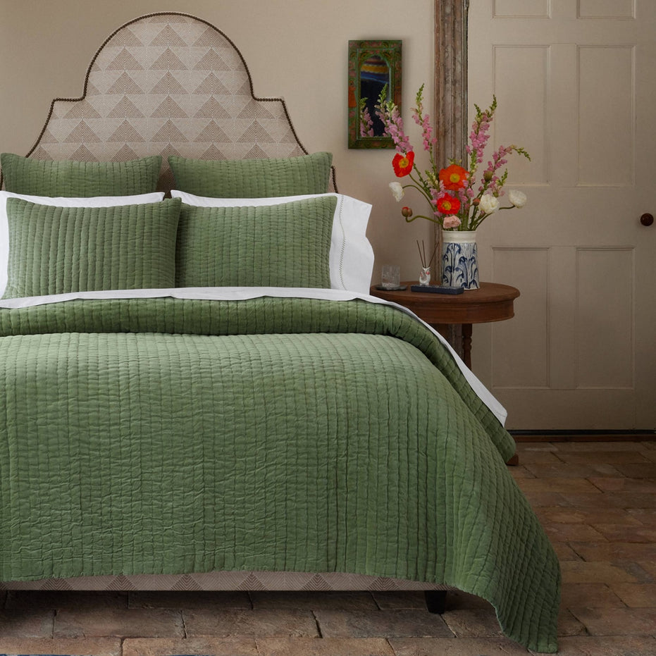 Velvet Sage Quilt by John Robshaw