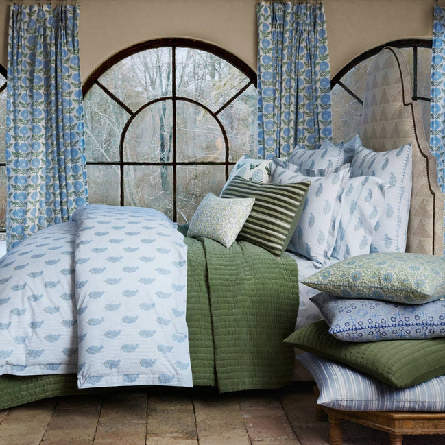 Velvet Sage Quilt by John Robshaw