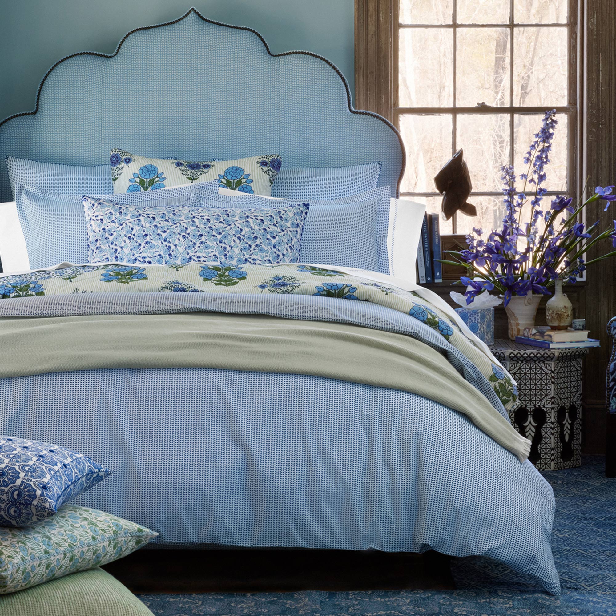 Cinde Navy Organic Duvet