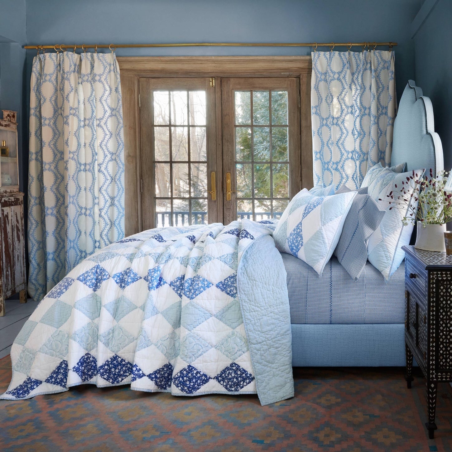 Namit Azure Quilt by John Robshaw