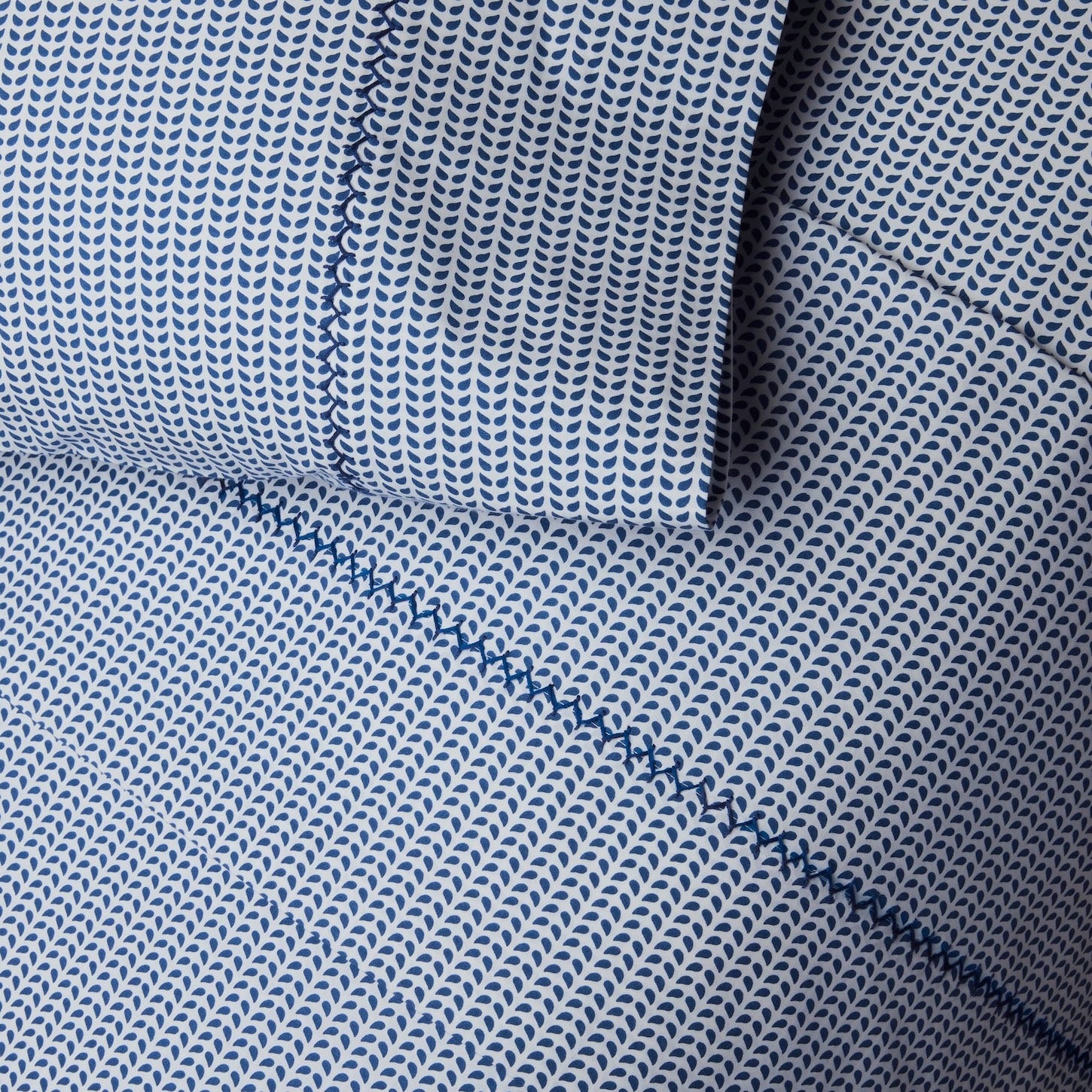 Cinde Navy Organic Sheet Set by John Robshaw