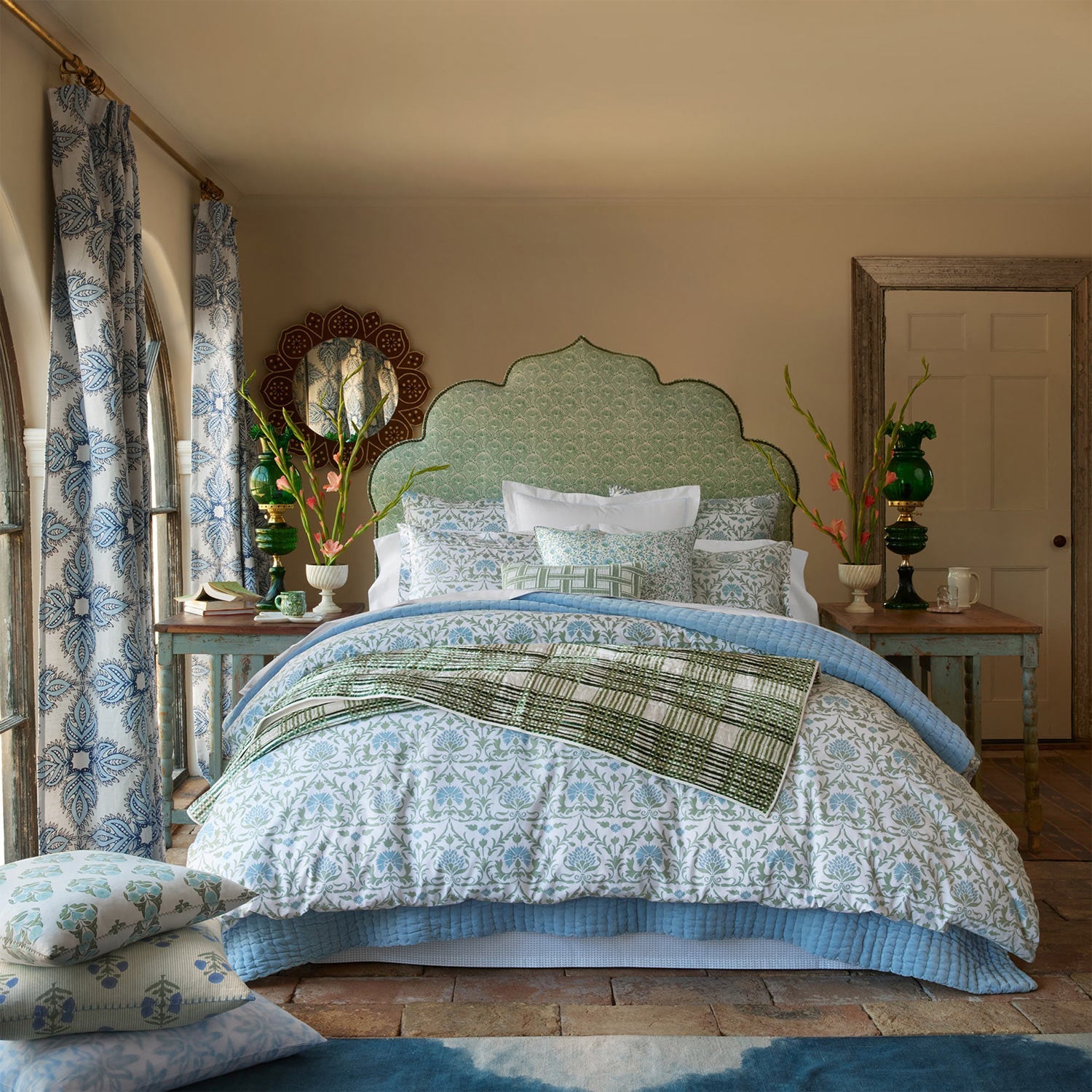 Velvet Light Indigo Sham