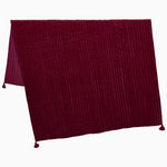 A John Robshaw Velvet Berry Throw on a white background. - 30395669479470