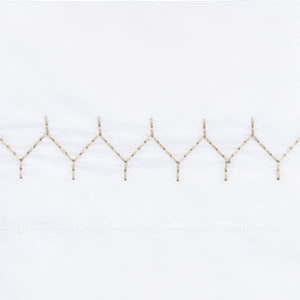 Stitched Sand Organic Sheet Set