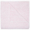 The John Robshaw Organic Hand Stitched Lotus Quilt, shown against a plain white background, is crafted from elegant organic cotton and features meticulous hand stitching with small, evenly spaced red details and a neatly finished edge.