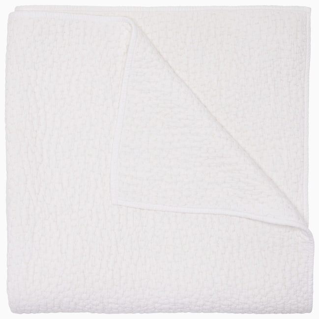 Organic Hand Stitched White Quilt