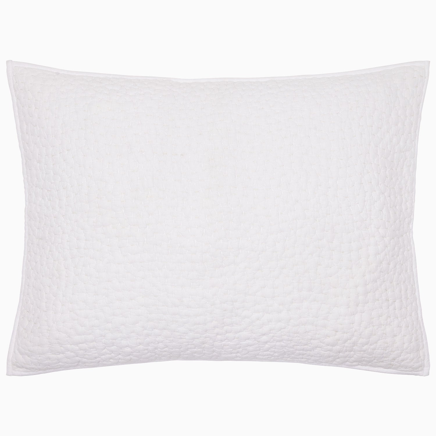 Organic Hand Stitched White Sham