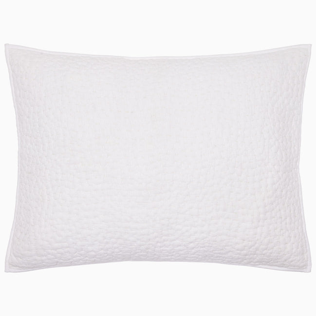 Organic Hand Stitched White Sham