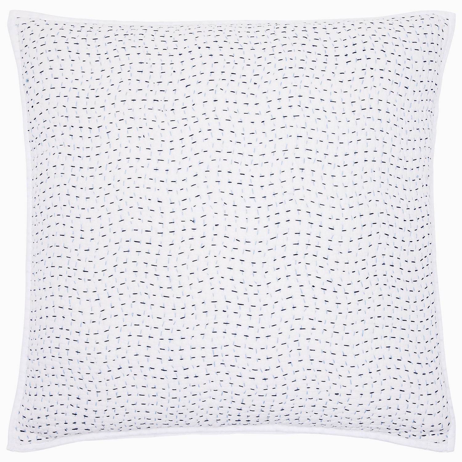 Organic Hand Stitched Light Indigo Sham