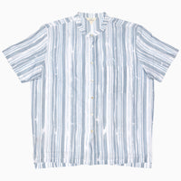 Tanima Stripe Nehru Short Sleeve Shirt - High Quality Image of 