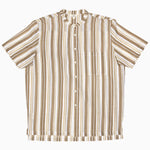 Sand Stripe Nehru Short Sleeve Shirt - 31463763509294