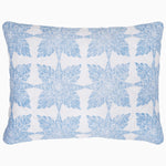 A Jaya Azure Quilt with a unique leaf design, hand-printed on cotton voile, by John Robshaw. - 30776230051886