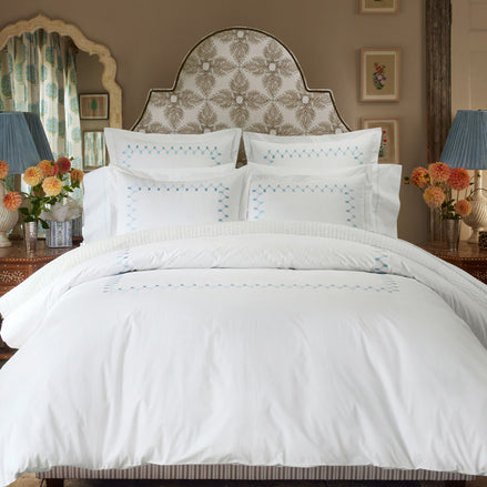 Anketi Light Indigo Border Duvet