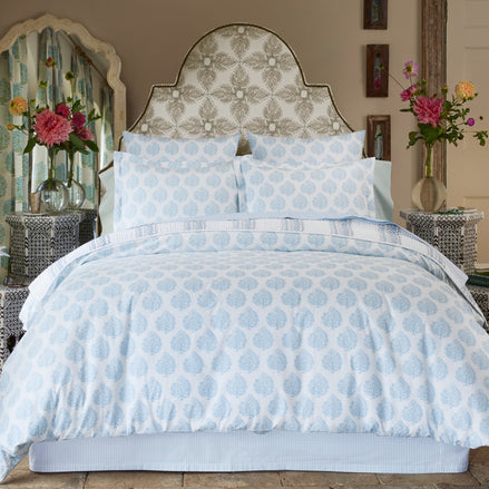 Mali Light Indigo Organic Duvet by John Robshaw