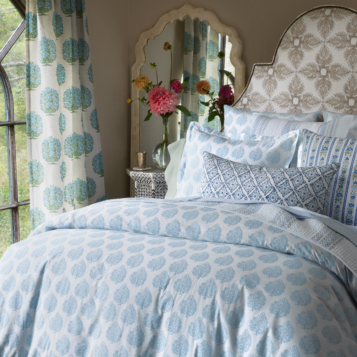 Mali Light Indigo Organic Duvet