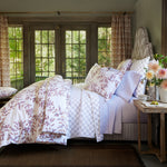 A bedroom with a Oha Lavender Organic Duvet comforter by John Robshaw. - 30784327417902