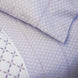 A close up of a Bindi Lavender Organic Sheet Set by John Robshaw.