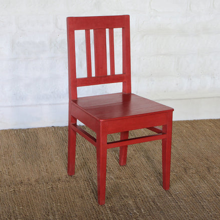 Chitrit Red School Chair by John Robshaw