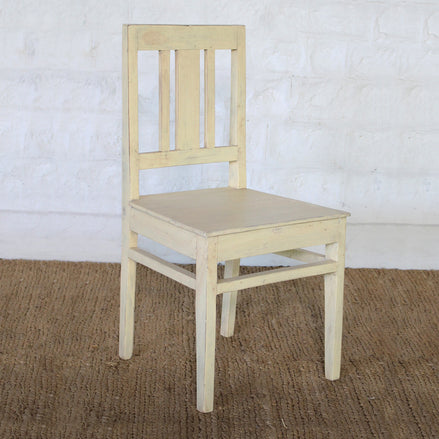 Chitrit Cream School Chair by John Robshaw