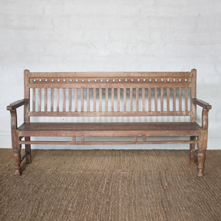Mayank Teak Bench by John Robshaw