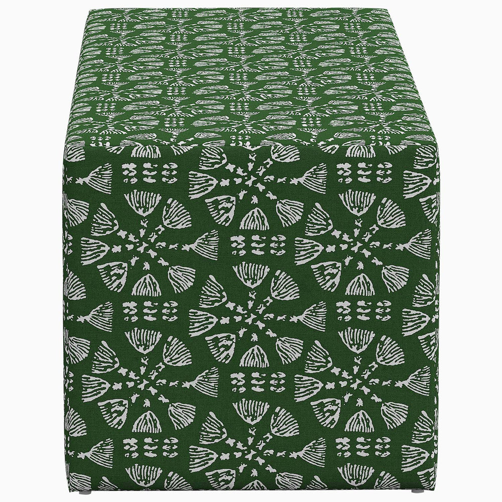 A Rathi Bench table runner with John Robshaw's exclusive prints on it.