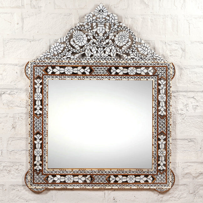 Ila Bone Inlay Mirror by John Robshaw