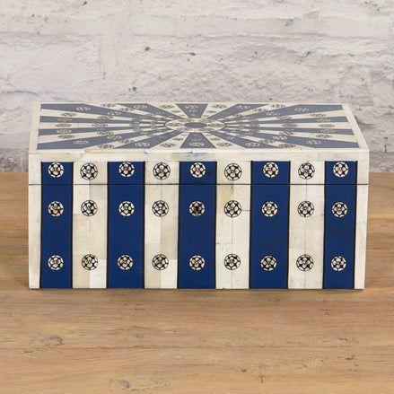 Rajni Indigo Bone Inlay Box by John Robshaw