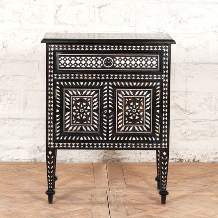 Ahan Bone Inlay Cabinet by John Robshaw