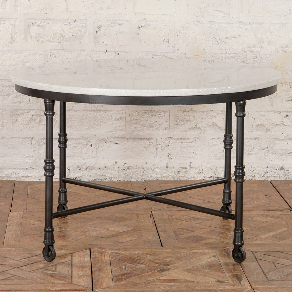 Neel Marble and Iron Table