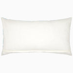 An Ekatan Bolster pillow by John Robshaw, hand-painted white and exuding modern elegance, on a white background. - 30793249062958