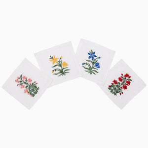 Flowers Cocktail Napkins (Set of 4) by John Robshaw