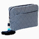 Nandi Indigo Quilted Cosmetic Bag by John Robshaw