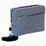 Nandi Indigo Quilted Cosmetic Bag by John Robshaw