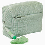 Nandi Sage Quilted Cosmetic Bag by John Robshaw