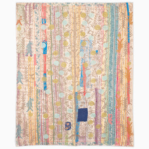 A Snake Slithers Suzani Blanket