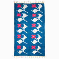 Falling Red Flowers Rug - High Quality Image of 