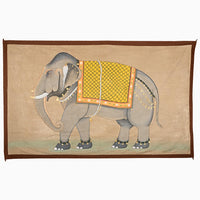 Elephant with Yellow Howdah Tapestry - High Quality Image of 