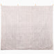 We Gallop Tapestry featuring a rectangular wall hanging of vertical brown and white stripes, suspended from wooden clips as cattle wall art.