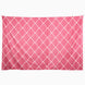 John Robshaw Back This Way Tapestry featuring a rectangular magenta and white diamond lattice pattern, reminiscent of embroidered jhool.