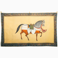 Horse With Detailed Border Tapestry - High Quality Image of 