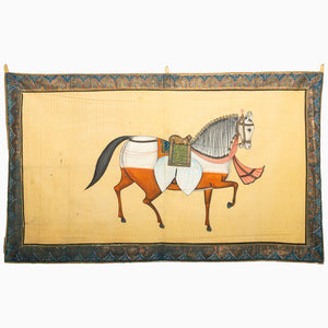 Horse With Detailed Border Tapestry