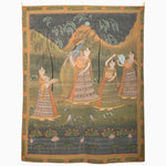 Lotus And Gopis Tapestry - 32114845024302