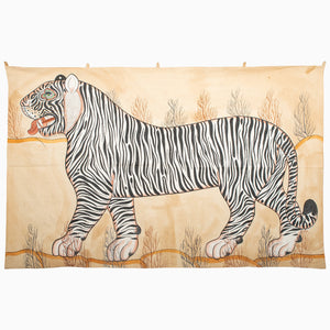 Left Tiger Again Tapestry