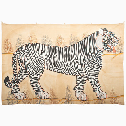 Right White Tiger 2 Tapestry by John Robshaw