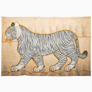 Outlined Tiger Tapestry